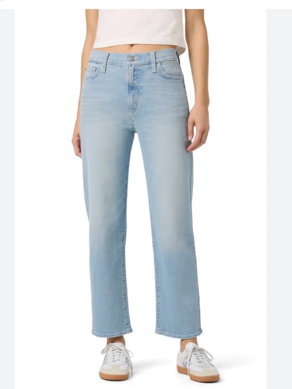 Hudson Jeans Noa Rachel‎ High Rise Straight Ankle Jean Size 32 Stretch Light